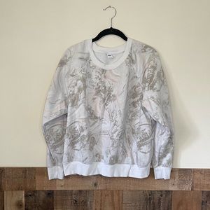 Old Navy Marble Long Sleeve Pullover Sweatshirt